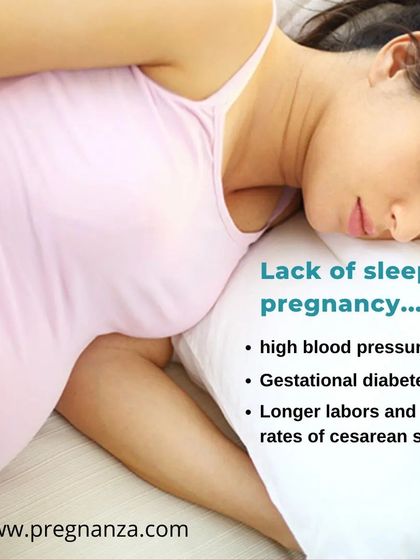 A chronic lack of sleep during pregnancy is linked to serious health concerns. These can include high blood pressure, gestational diabetes, and a higher likelihood of longer labors or cesarean sections.