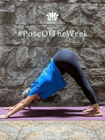 Our pose of the week is Downward Dog. This ultimate yoga pose benefits the entire body and calms the mind, allowing us to let go and accept change.
