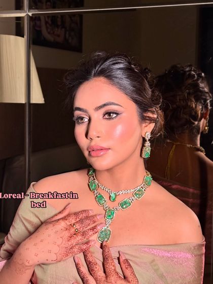 A close-up showing the lip products used for this look. I love creating the perfect nude lip to balance a dramatic eye.