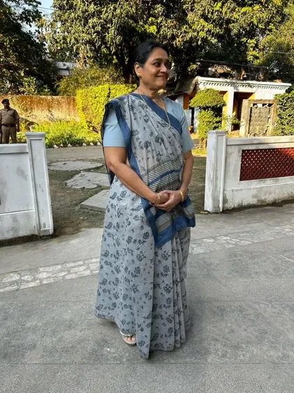 For Supriya Pathak ji's role as Amma in 'Raid 2', the goal was grace and simplicity. I selected this simple printed cotton sari to reflect her character's strength and warmth. A costume should feel like a second skin, not just clothes.