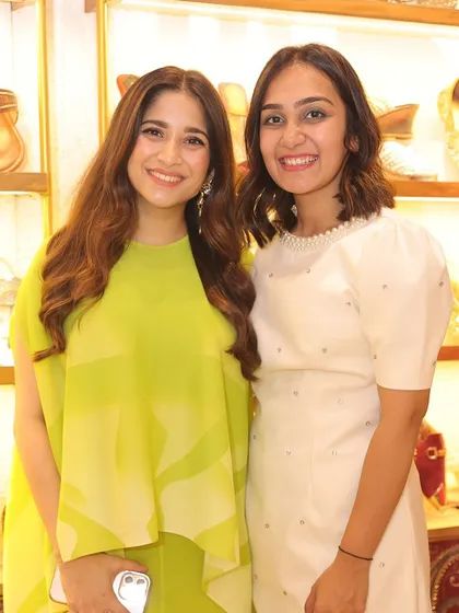 Posing with the designer in her beautiful new store. It's wonderful to see her vision come to life, surrounded by her stunning footwear creations.