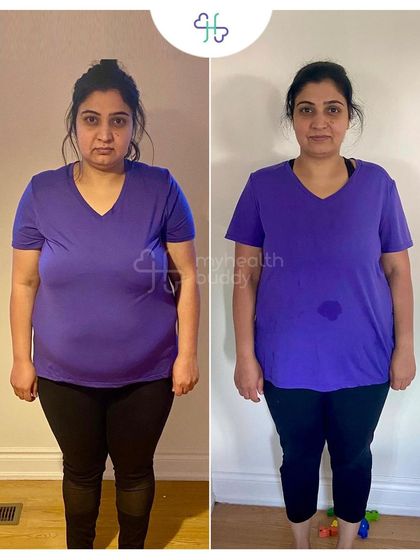 This client lost 10 kgs in just 12 weeks by eating home-cooked meals that her family also ate. She learned to track her calories and protein, turning a diet into a sustainable lifestyle.