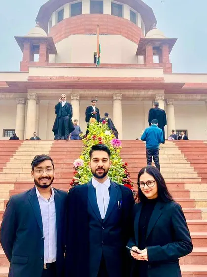 With two of the brightest members of our January intern batch. My goal is to identify and nurture the next generation of talented legal minds.