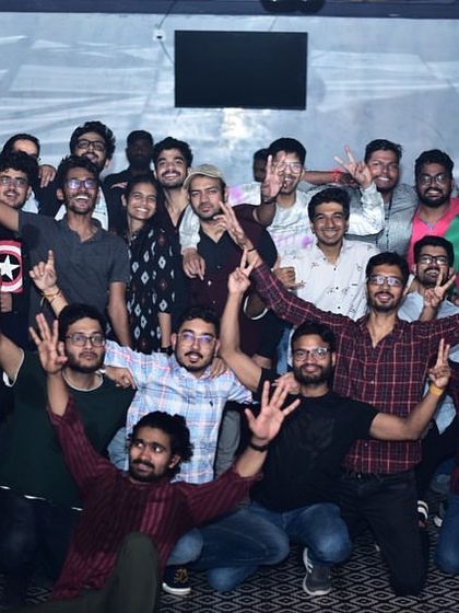 A full house with hands in the air. This is the energy I bring to every gig, uniting the crowd through music.