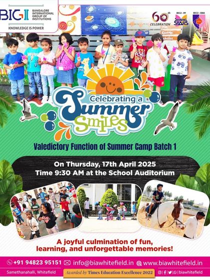 Bangalore International Academy - K-12 Education (Preschool to Grade 12) Summer Camp Adventures photo 3