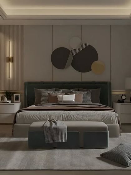 Dreaming in Colors & Textures - Modular Interiors & Room Renovation Serene Master Bedrooms photo 7