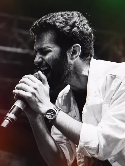 Lost in the music. This is the passion I bring to every single song, whether it's my own or a classic you love. It's about feeling the music, not just singing it.