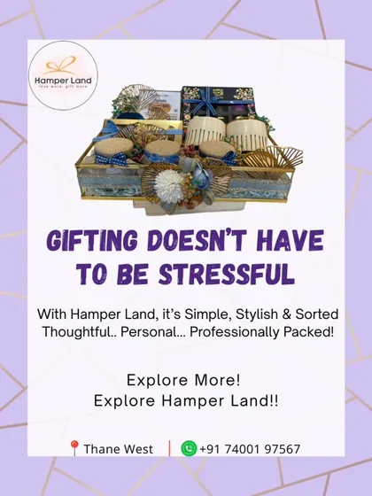 Gifting doesn't have to be stressful. With Hamper Land, it's simple, stylish, and sorted. I offer a complete service from curation to professional packaging.