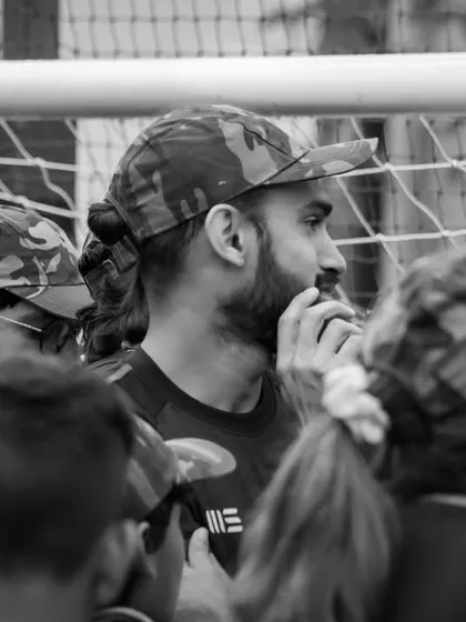 A candid, black-and-white shot of our community gathered during the Kargil Vijay Diwas event. It captures the sense of unity and reflection that defines these special occasions at RSF.