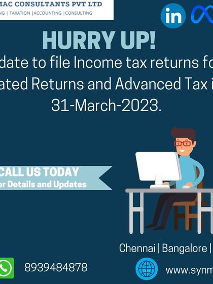 A reminder that the last date to file updated returns and pay your advance tax for the financial year was March 31, 2023. Staying on top of these dates is key to good financial health.