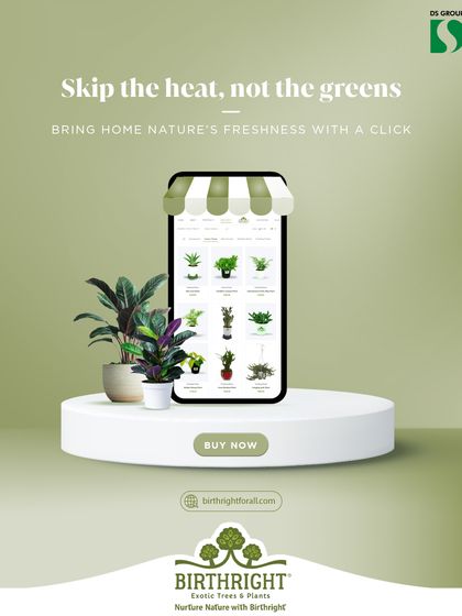 Skip the heat, not the greens. You can bring home nature's freshness with just a click. Our website is open 24/7 for you to browse and order your favorite plants from the comfort of your home.