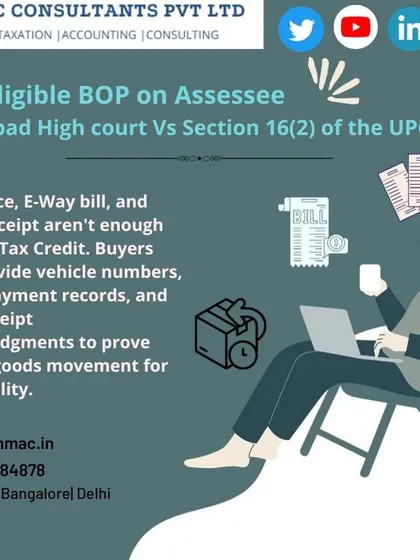 The rules for claiming Input Tax Credit (ITC) have become much stricter. A tax invoice alone is often not enough proof anymore. This post explains a high court ruling that clarifies you may need to provide evidence like vehicle numbers and freight payment records to prove goods were actually moved. I guide my clients on maintaining the right documentation.