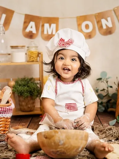 Stirring up some fun for a first birthday. This little chef theme is a wonderful example of how we can create a unique and memorable milestone session.