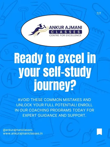 Ready to excel in your self-study journey? We provide the expert guidance and support to help you avoid these common mistakes and unlock your full potential.