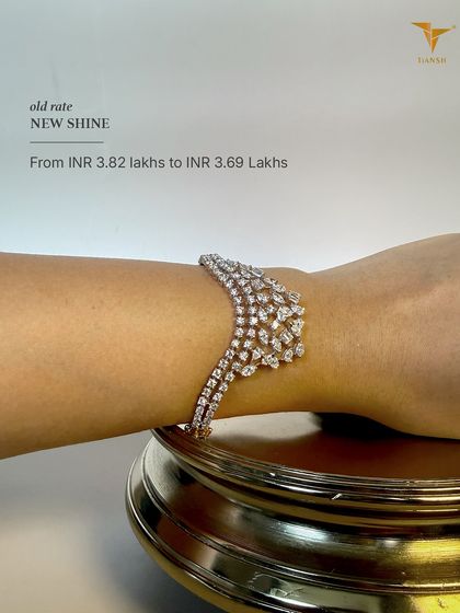 A piece that feels like now, priced like then. This elegant diamond bracelet is a rare luxury from my 'Old Rate, New Shine' edit.