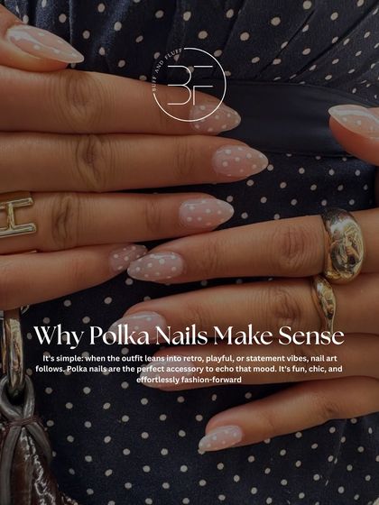 Why do polka dot nails make sense? Because they're the perfect accessory to echo a retro, playful, or statement vibe. This set features delicate white polka dots on a sheer nude base.