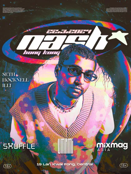 My Hong Kong debut was a blast. This poster captures the cosmic, energetic vibe of the night at Shuffle.