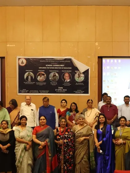 A group photograph from the "School Transformation Learning Experience" event. Our team is dedicated to transforming education through initiatives like brain mapping and confidence-building in math.