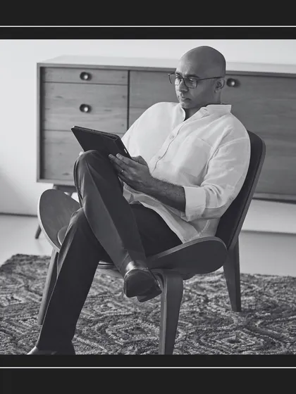 Saahil Parikh, co-founder of We Design Studio. A graduate of the AA School of Architecture in London, his international experience and academic background inform our studio's rigorous and thoughtful design process.