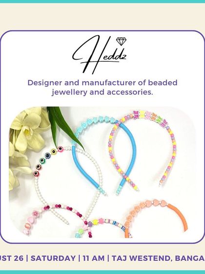 Heddz Jewellery specializes in designer beaded jewelry and accessories. These fun, colorful headbands are a perfect way to add some flair to any outfit.