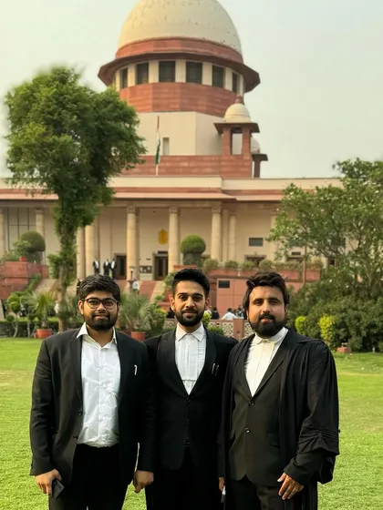 Posing with fellow advocates at the Supreme Court. The camaraderie among legal professionals is a vital part of navigating the challenges and triumphs of a law career.