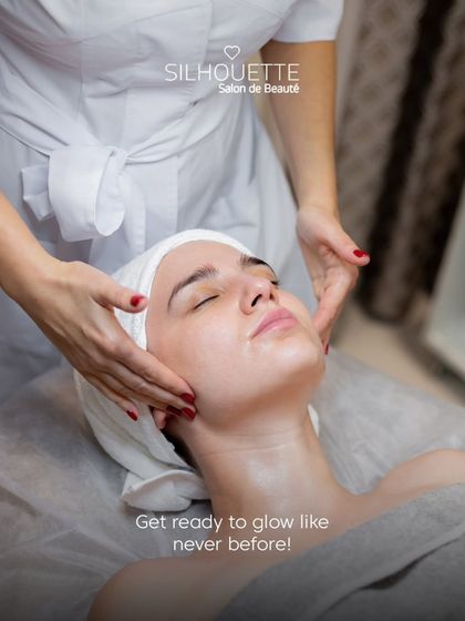 Getting ready to glow like never before. Here, a client relaxes during a facial treatment designed to deeply hydrate the skin and bring out its natural luminosity.