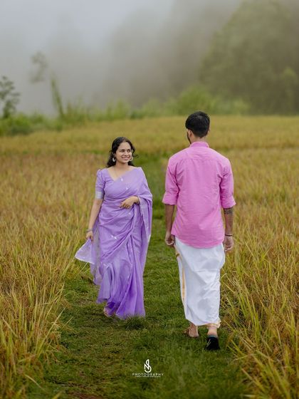 A quiet walk and conversation. I focus on capturing the natural interactions that reflect a couple's real relationship.