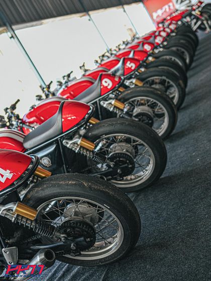Our fleet of GT-650s lined up and ready for action. Each bike is meticulously maintained and prepared by our crew to ensure a perfect riding experience.