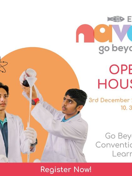 Offering students unmatched opportunities to uncover their purpose and passion. Join us for our open house to learn more about Ekya Nava.