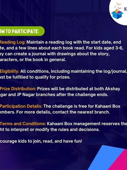 Kahaani Box Kids Library - Kids' Literary Events & Workshops Reading Challenges & Recommendations photo 18