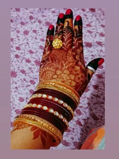 The final color of the mehndi is so important. I teach my students about using good quality henna and aftercare techniques to get this beautiful, deep, and long-lasting stain.
