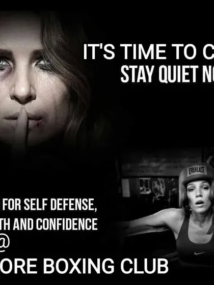 I believe everyone, especially women, should know how to defend themselves. Boxing gives you the strength, skill, and confidence to stay safe. It's time to stop being quiet.