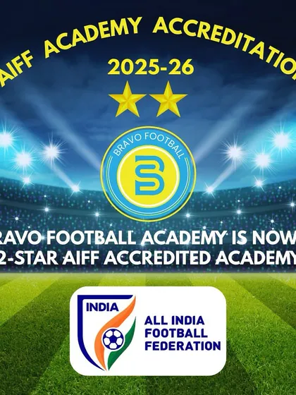 We are proud to be a 2-Star AIFF Accredited Academy. This official recognition from the All India Football Federation is a testament to our high standards in coaching, infrastructure, and player development.