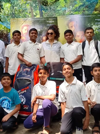 Another group of our players with the "Ghoomer" team, inspired by their story of overcoming obstacles.