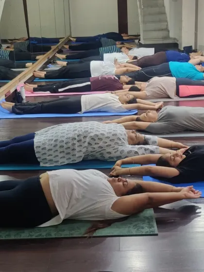 Every session ends with proper relaxation to allow the body to absorb the benefits of the practice. This crucial step helps calm the mind, reduce stress, and aids in the body's recovery and healing process.