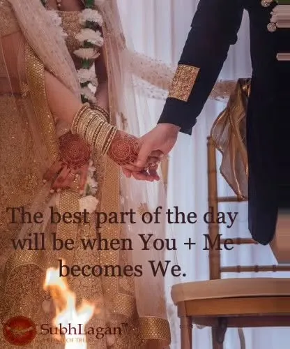 A couple holds hands over the sacred fire during their Pheras. The best part of the day is when "You and Me" becomes "We," a journey we are proud to facilitate.
