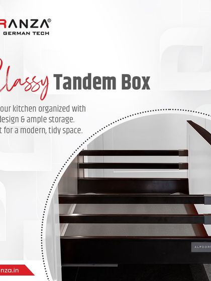 My classy Tandem Box drawer systems offer ample storage with a sleek design. They are the perfect solution for creating a modern, tidy, and highly functional kitchen.