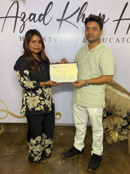 Celebrating another graduate of the Azad Khan Hair masterclass. She is now equipped with the skills for high-end bridal and fashion hairstyling.