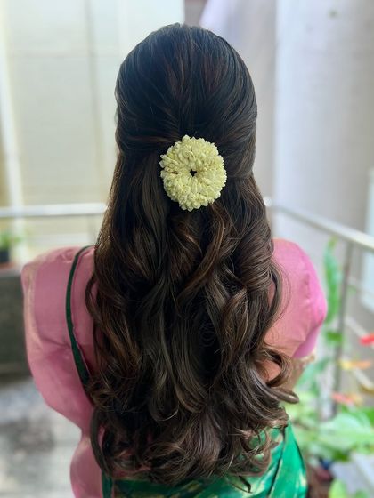 Bhavya Achar - Bridal & Occasion Styling Romantic Open & Half-Up Styles photo 63