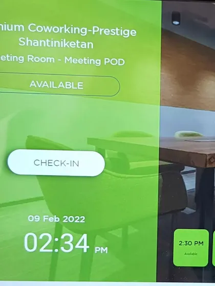 No more confusion over meeting room bookings. I install these digital displays outside rooms to show real-time availability and allow for easy check-ins, making the office experience seamless for everyone.