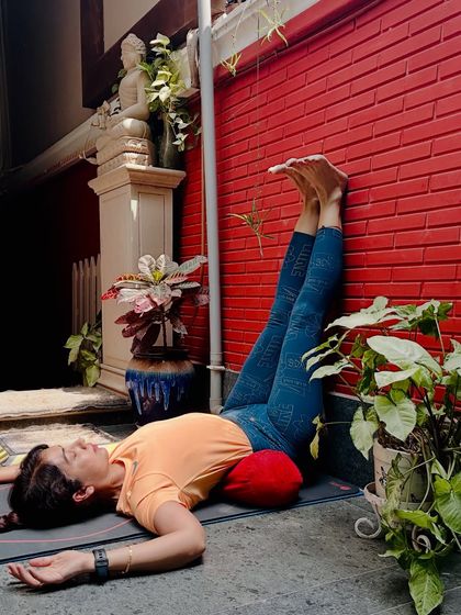 The art of doing nothing is still yoga. Legs-up-the-wall pose is a sacred reset for the nervous system. It teaches us that rest is not the opposite of productivity; it is the foundation of clarity and strength.
