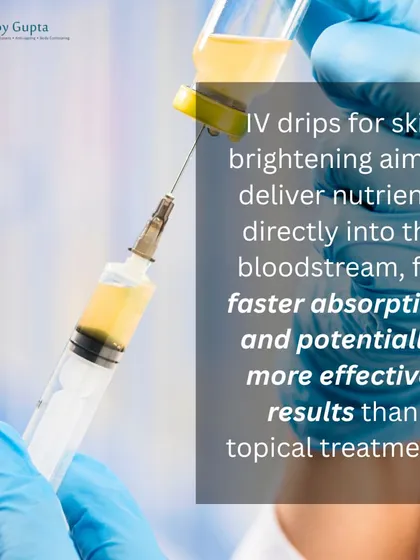 This image shows the careful preparation of an IV drip. By delivering nutrients directly into the bloodstream, we bypass the digestive system. This allows for faster absorption and more effective results compared to oral supplements or topical creams.