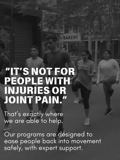 Let's clear this up right away. If you're dealing with an injury or joint pain, you are exactly who we are here to help. Our programs are specifically designed to ease you back into movement safely, with expert support every step of the way.