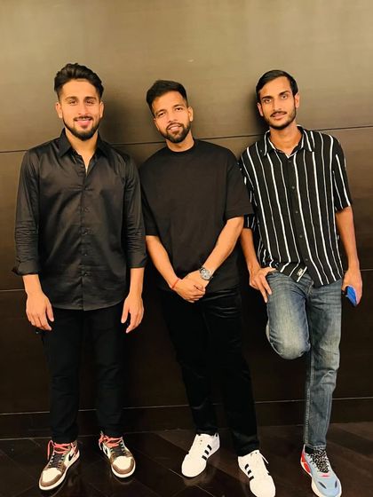 The crew. Hanging out with Umran Malik and friends. The cricket community is a tight-knit family.