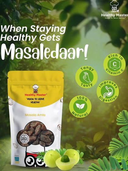 This isn't your dadi's boring amla. Our Masala Amla is tangy, tasty, and 100% natural, packed with Vitamin C to improve digestion and give you a masaledaar health kick.