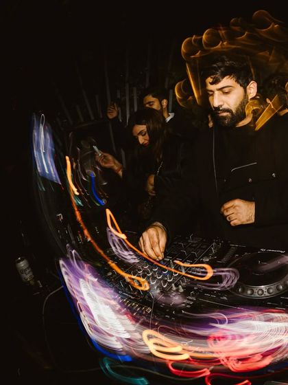 Another swirling light shot from Casa Danza. It's a visual representation of the deep, trippy journey I try to create with my sound.