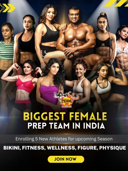 I am proud to have built one of the biggest and most successful female prep teams in India. I coach women across all categories including Bikini, Wellness, and Figure, focusing on building championship-winning physiques while maintaining health.