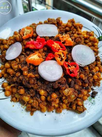 My mangal kelichana, garnished with fragrant king chilli and perilla seeds. The aroma is just as good as the taste.