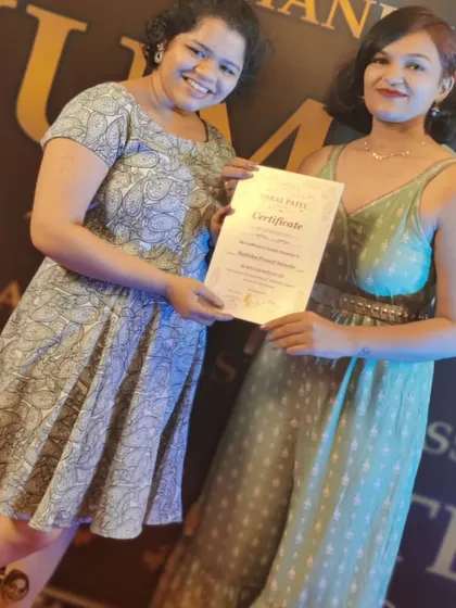 A huge moment for me, learning from my own role model, Miral Patel. I believe in always being a student, and I bring that same passion and dedication to my own classes, ensuring every student gets the attention they need to grow.