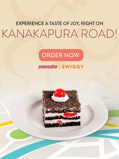 You can now experience the magic of Cakewala from our Kanakapura Road Cloud Kitchen. Order your favorite desserts and snacks on Swiggy and Zomato for delivery right to your doorstep.